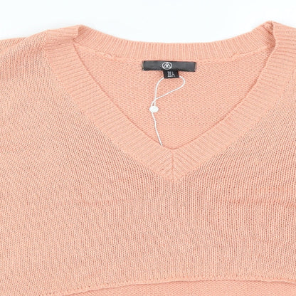 Womens UK Size L Missguided Pink Pullover Jumper