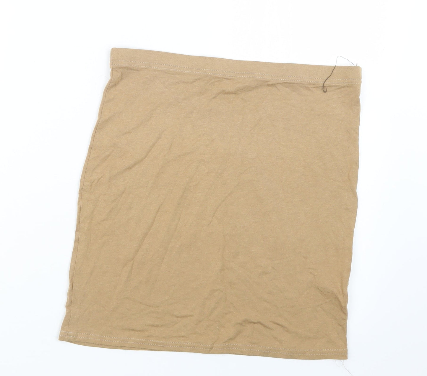 PRETTYLITTLETHING Womens Beige   Straight & Pencil Skirt Size 10