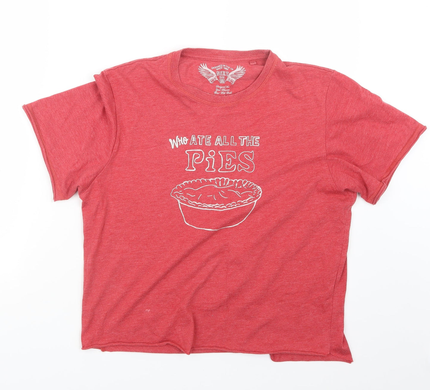 Womens UK Size M NEXT Red Basic T-Shirt