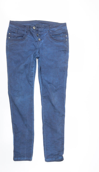 Womens UK Size 34 in Street One Slim Fit Straight Blue Jeans