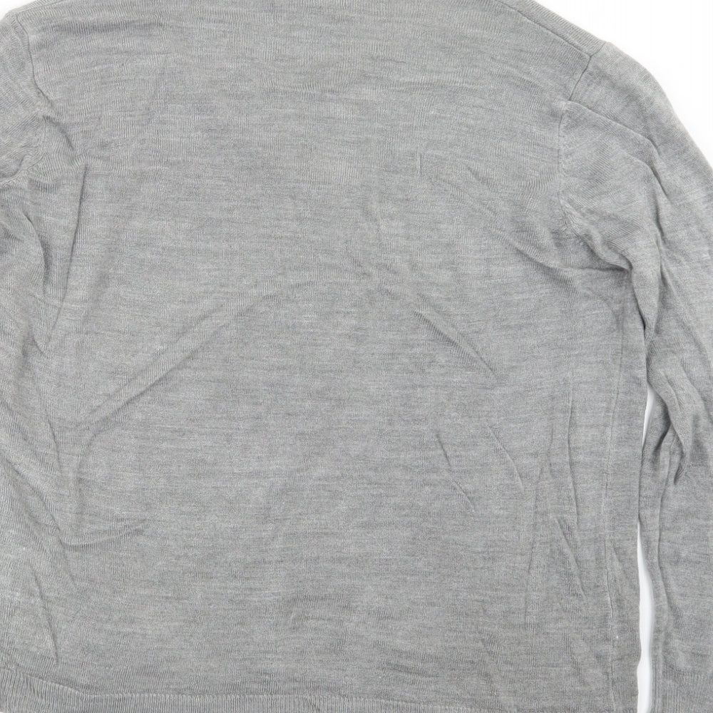 Primark Womens Grey  Knit Pullover Jumper Size 14