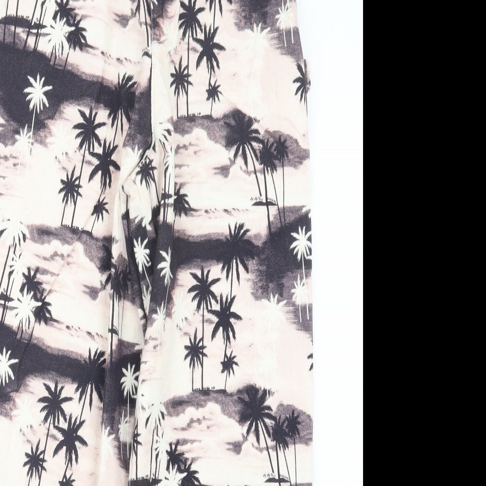 ASOS Womens Pink Geometric Denim Straight Jeans Size 10 L26 in