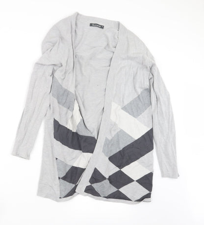Womens UK Size S Bonmarché Grey Cardigan Jumper