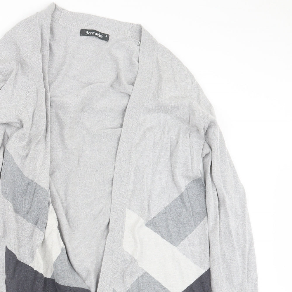 Womens UK Size S Bonmarché Grey Cardigan Jumper
