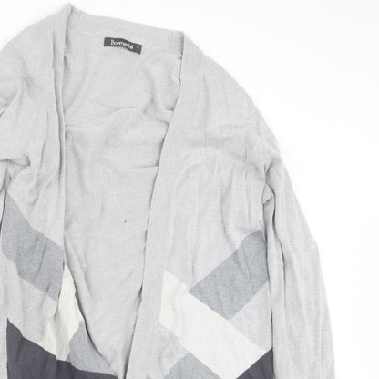 Womens UK Size S Bonmarché Grey Cardigan Jumper