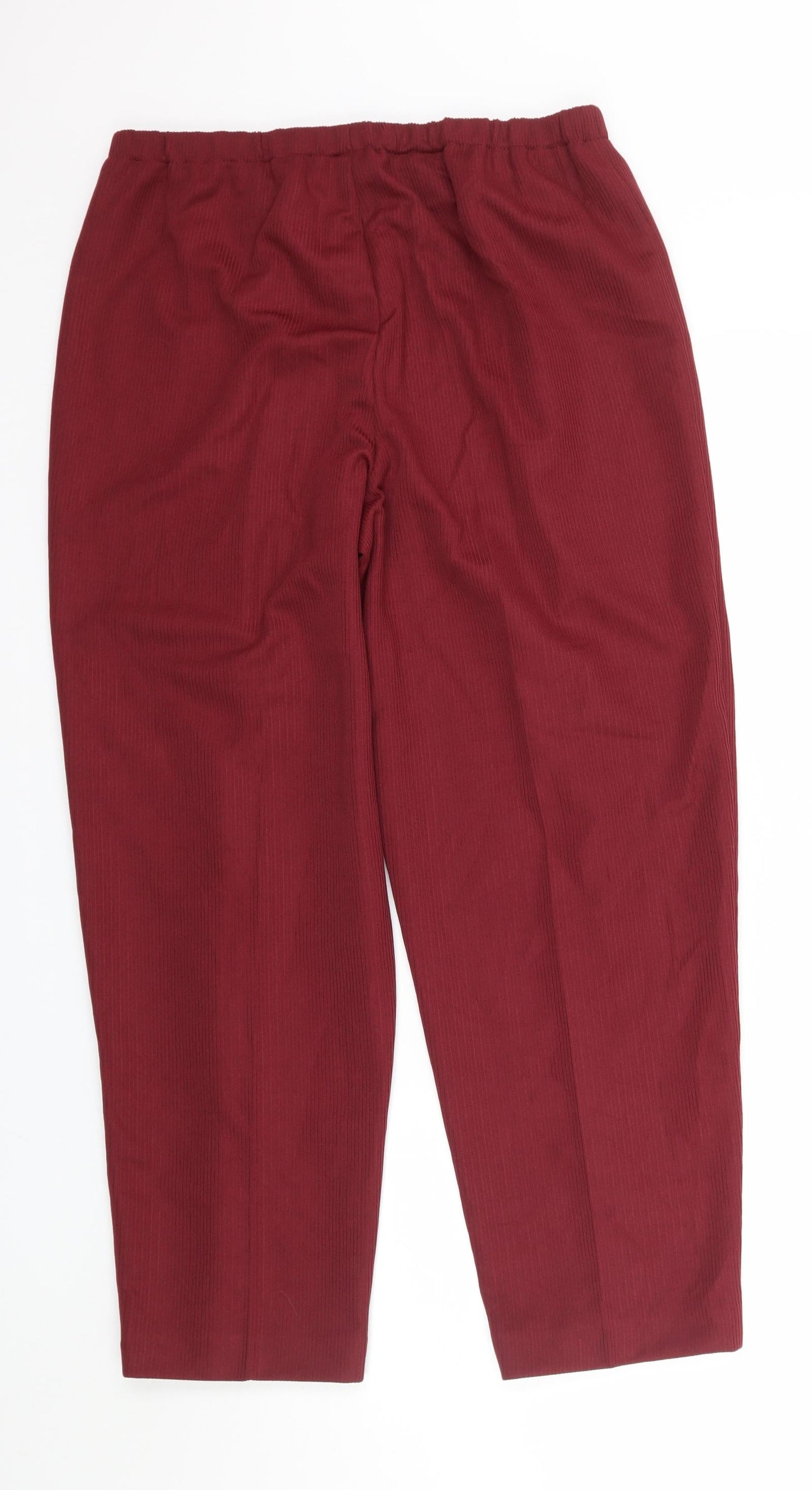 Paula W Womens Red   Trousers  Size 18 L27 in