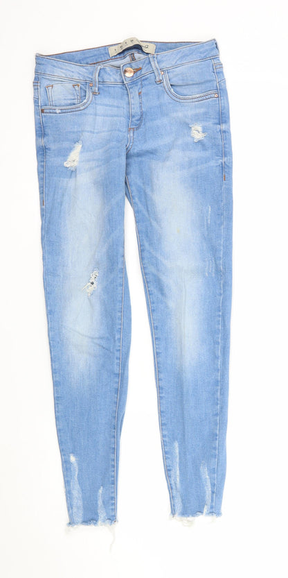 Womens UK Size 4 DenimCo Regular Fit Skinny Blue Jeans