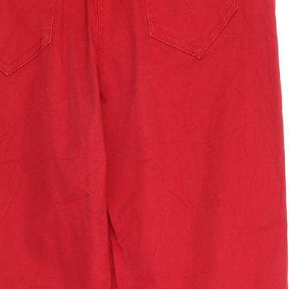 Per Una Womens Red  Denim Straight Jeans Size 10 L22 in