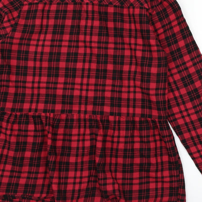 Womens UK Size 6 Jack Wills Red Basic Button-Up