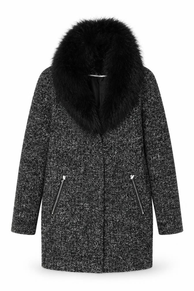 Womens UK Size 8 George Grey Overcoat