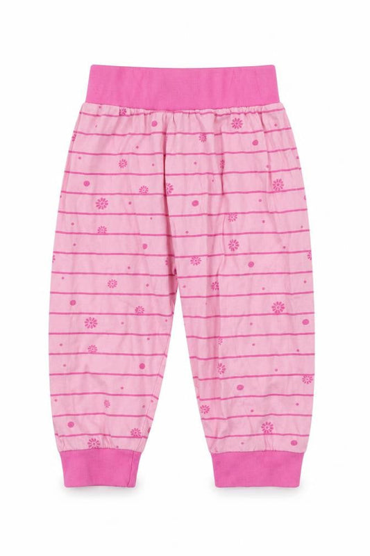 In the Night Garden Girls Pink Floral Jersey Capri Pyjama Pants Size 18-24 Months