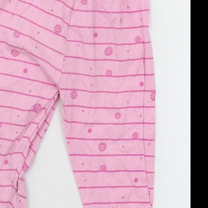 In the Night Garden Girls Pink Floral Jersey Capri Pyjama Pants Size 18-24 Months