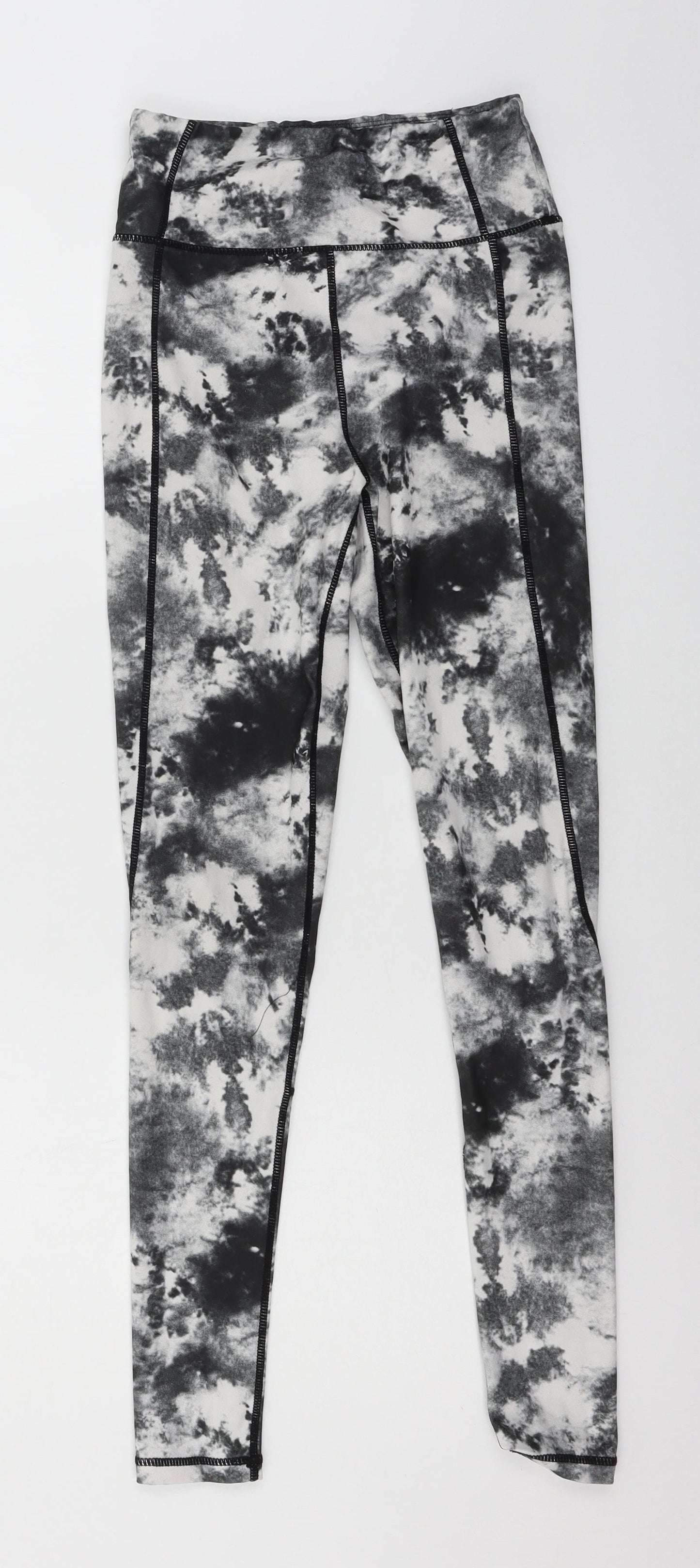Womens UK Size 4 PRETTYLITTLETHING  Capri Grey Leggings