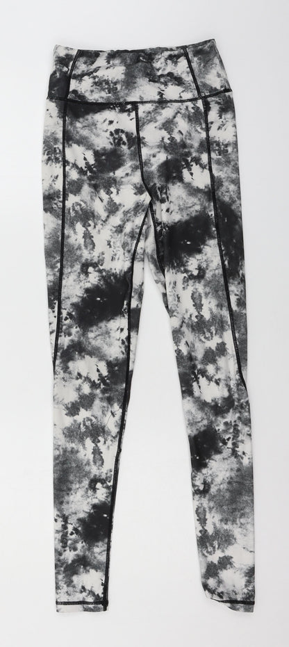 Womens UK Size 4 PRETTYLITTLETHING  Capri Grey Leggings