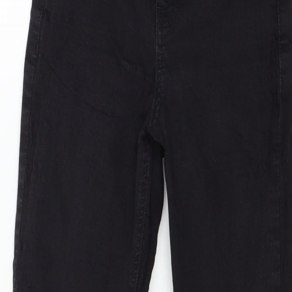 Topshop Womens Black  Denim Skinny Jeans Size 25 in L32 in