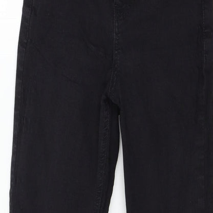 Topshop Womens Black  Denim Skinny Jeans Size 25 in L32 in