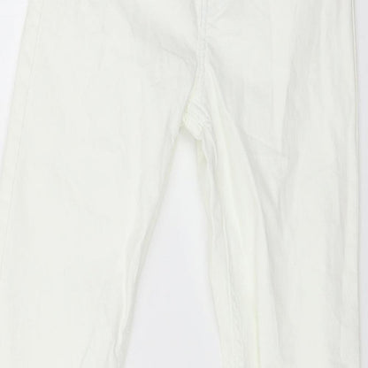 Womens UK Size 6 H&M Regular Fit Skinny Ivory Jeans