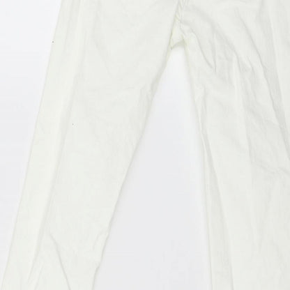 Womens UK Size 6 H&M Regular Fit Skinny Ivory Jeans