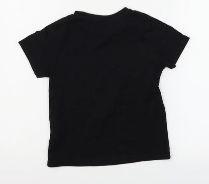 PEP & CO Boys Black  Jersey Basic T-Shirt Size 7-8 Years  - Chill Out