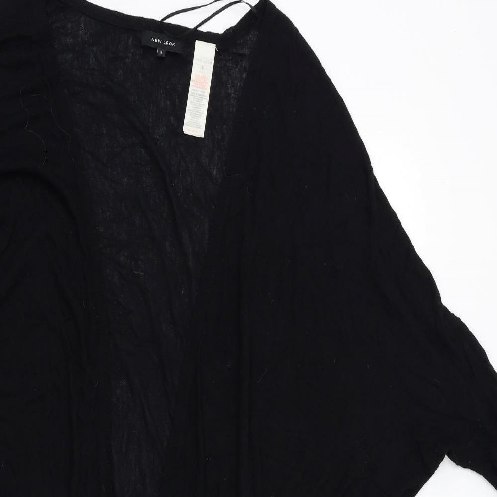Womens UK Size S New Look Black Cardigan Jumper