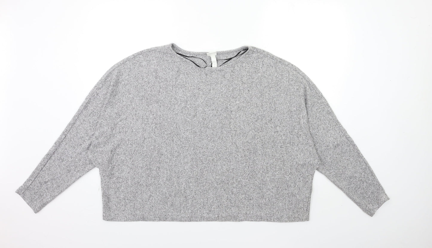 Womens UK Size XL H&M Grey Pullover Jumper