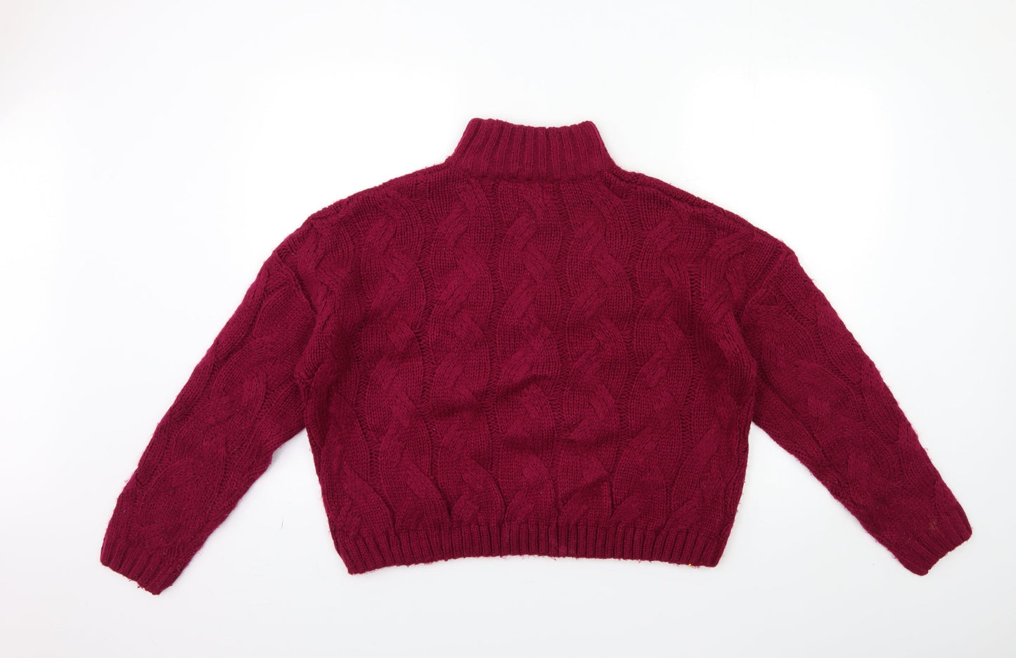 Womens UK Size 12 M&Co Pink Pullover Jumper