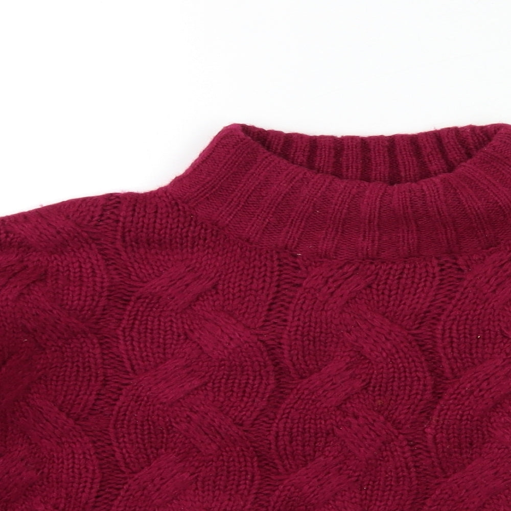 Womens UK Size 12 M&Co Pink Pullover Jumper