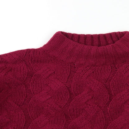 Womens UK Size 12 M&Co Pink Pullover Jumper