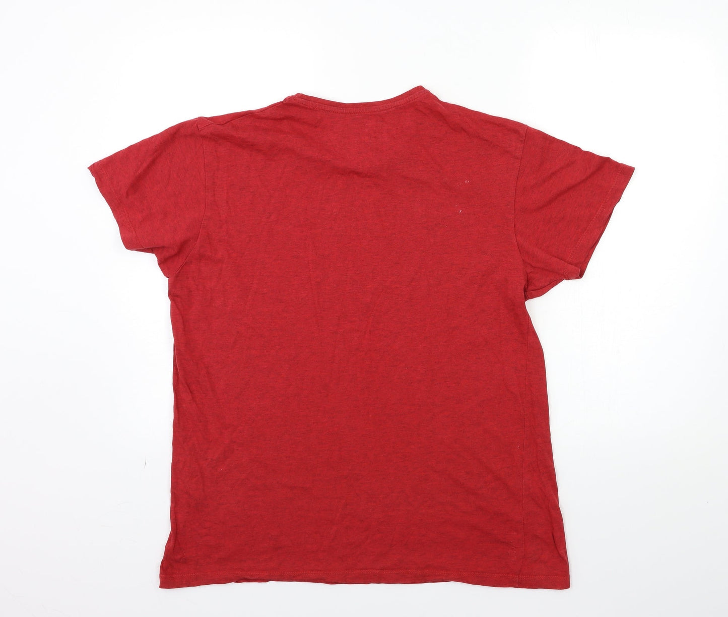 Preworn Mens Red    T-Shirt Size L