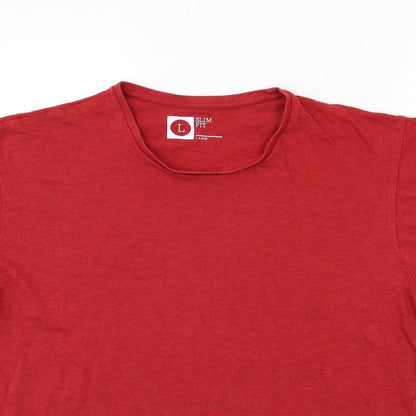 Preworn Mens Red    T-Shirt Size L
