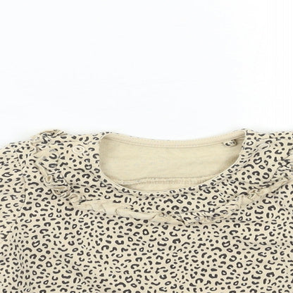 TU Baby Beige Animal Print  Pullover Jumper Size 12-18 Months