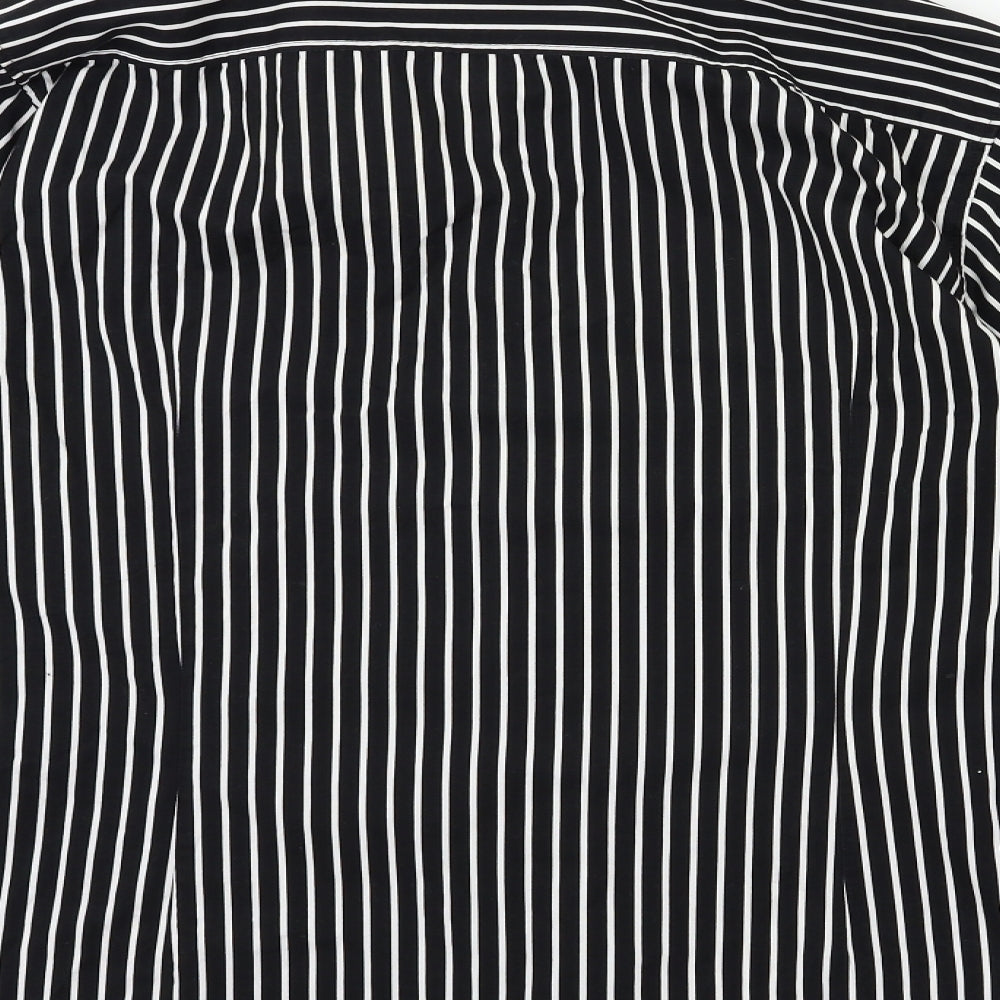 Mens UK Size L Cedar Wood State Black  Button-Up Long Sleeve Casual Shirt