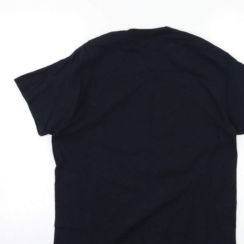 Womens UK Size S Topshop Black Basic T-Shirt