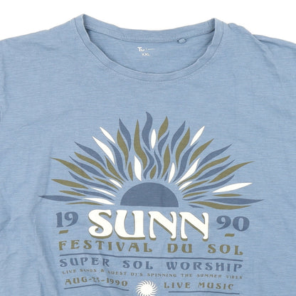 TU Mens Blue    T-Shirt Size 2XL