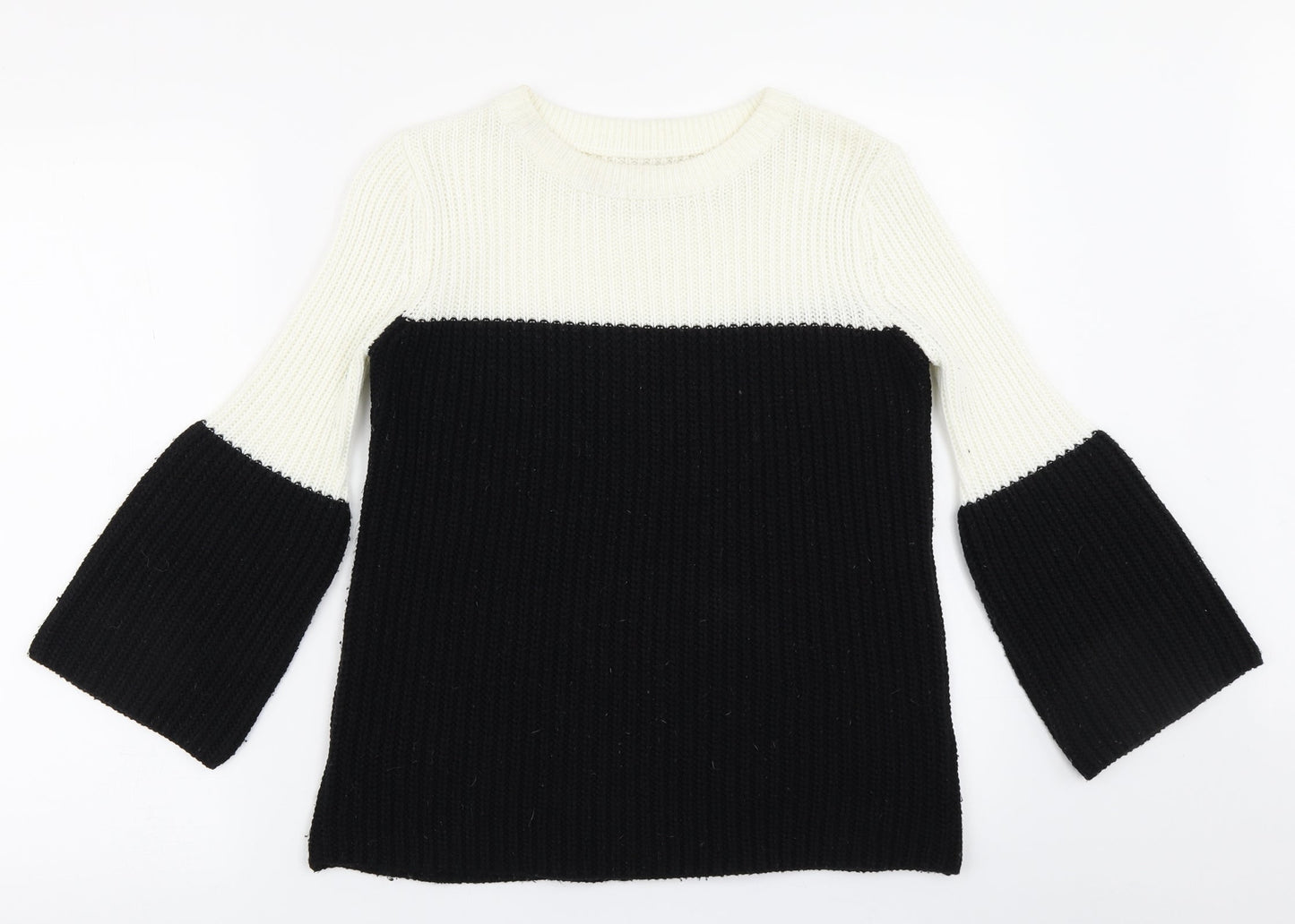 Womens UK Size S Papaya White Pullover Jumper