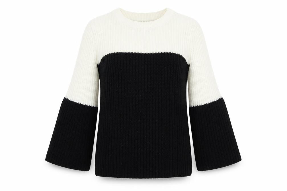 Womens UK Size S Papaya White Pullover Jumper