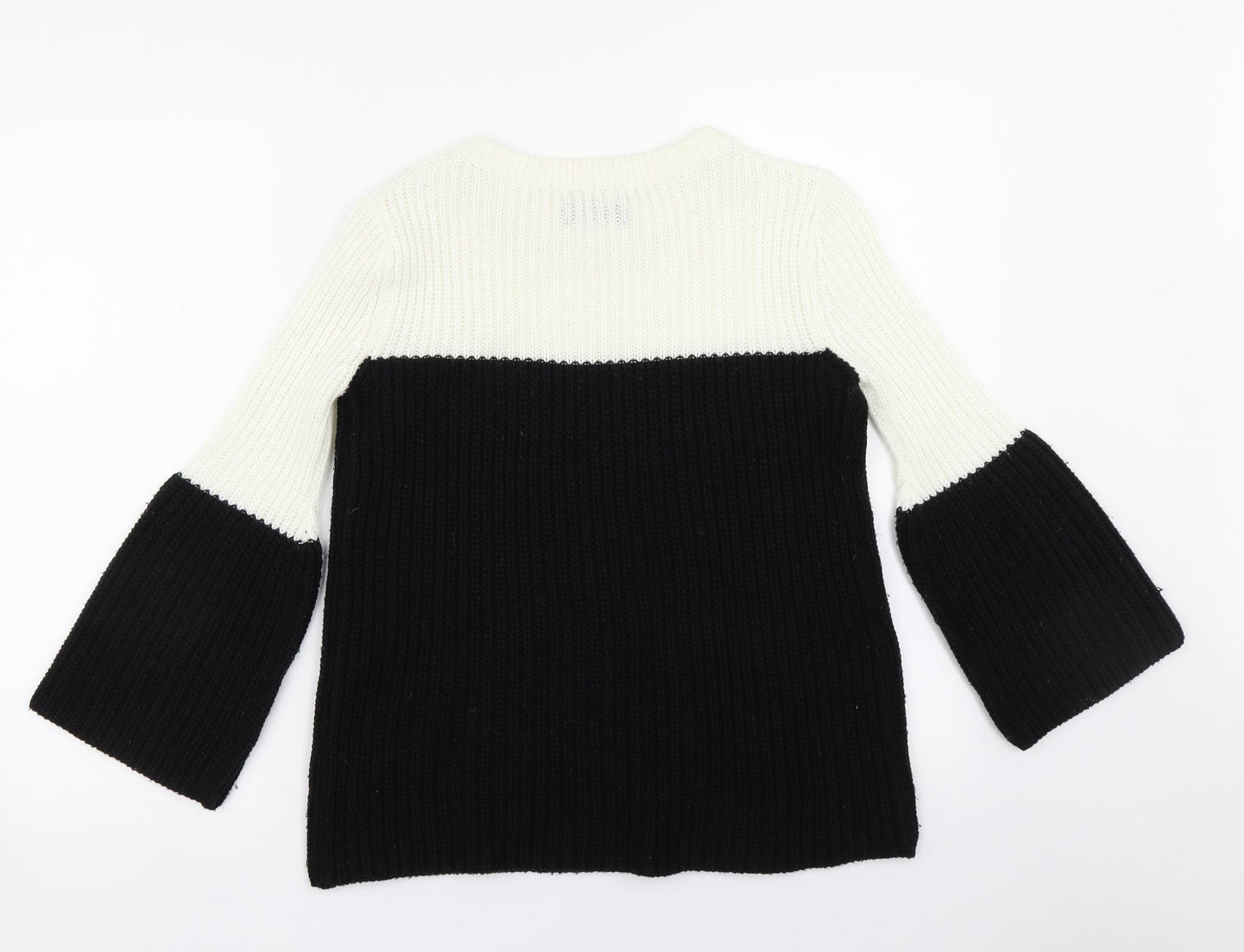Womens UK Size S Papaya White Pullover Jumper