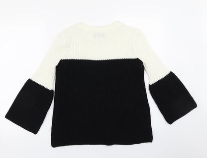 Womens UK Size S Papaya White Pullover Jumper