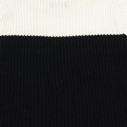 Womens UK Size S Papaya White Pullover Jumper