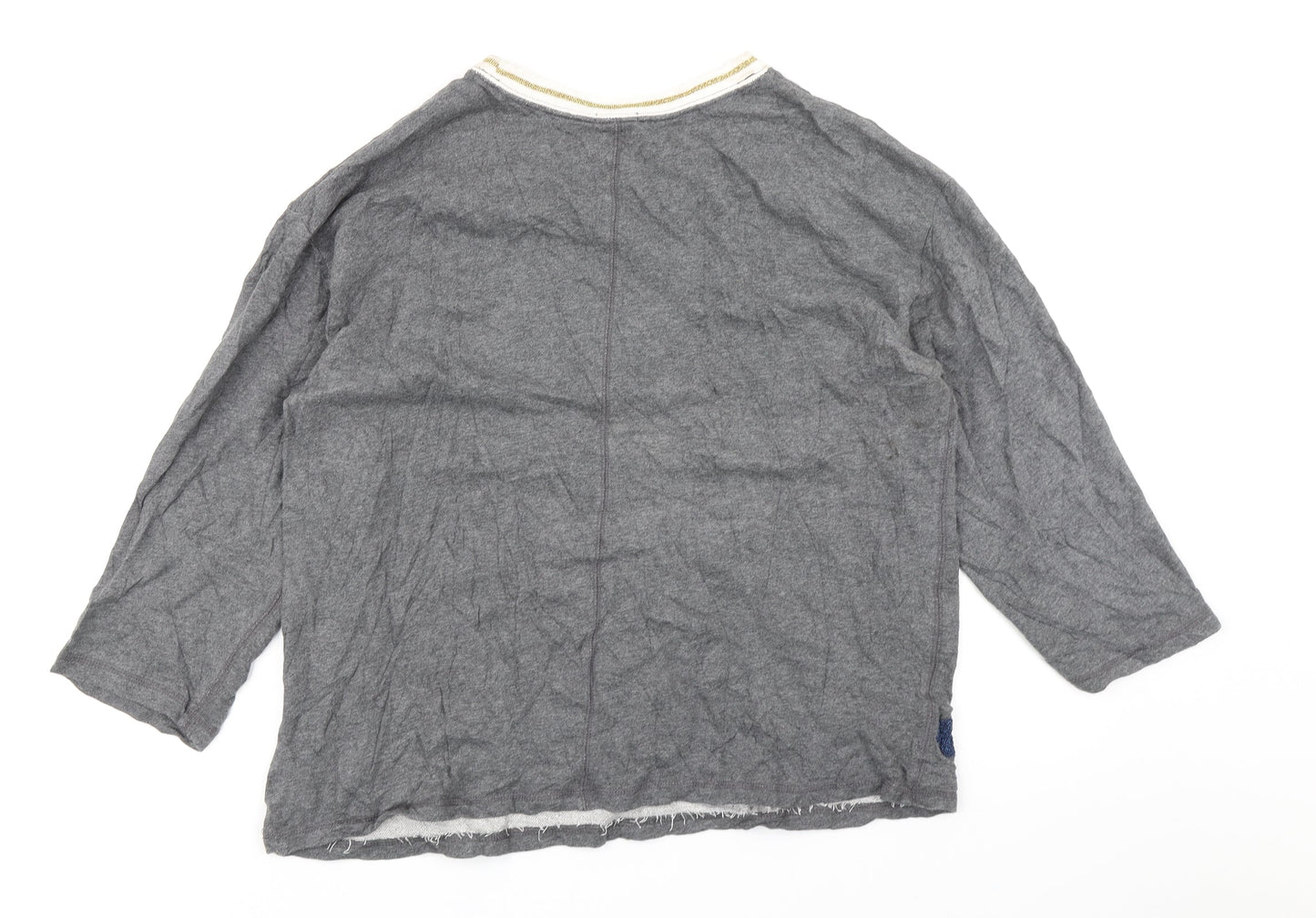 Gap Womens Grey Polka Dot  Pullover Sweatshirt Size XL