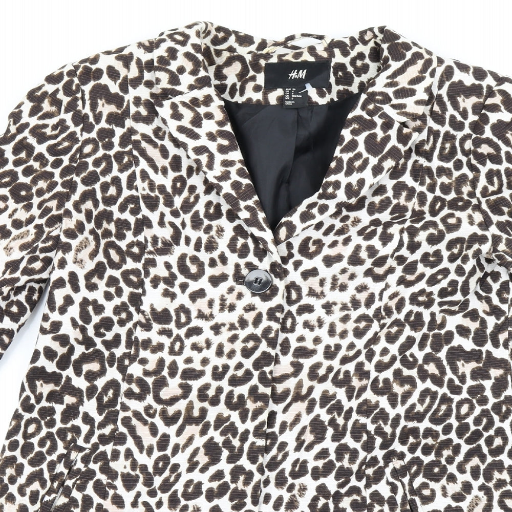Womens UK Size 8 H&M Brown Jacket
