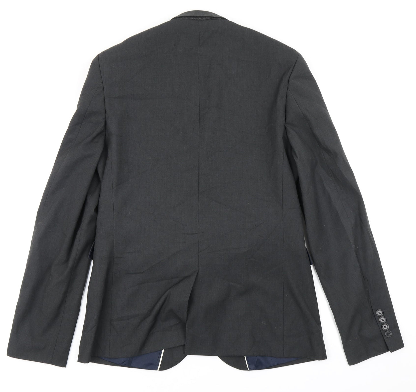 Mens UK Size 40 Topman Regular Grey Suit Jacket