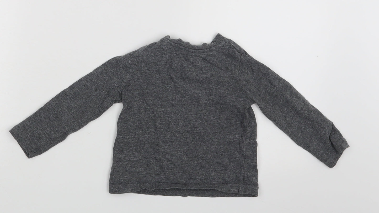 Mickey Inc Boys Grey   Pullover T-Shirt Size 9-12 Months