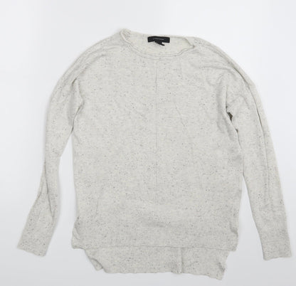 Atmosphere Womens White Polka Dot  Basic T-Shirt Size 8