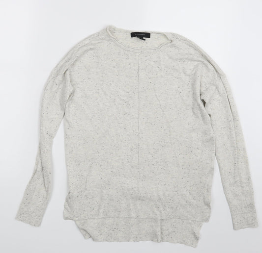 Atmosphere Womens White Polka Dot  Basic T-Shirt Size 8