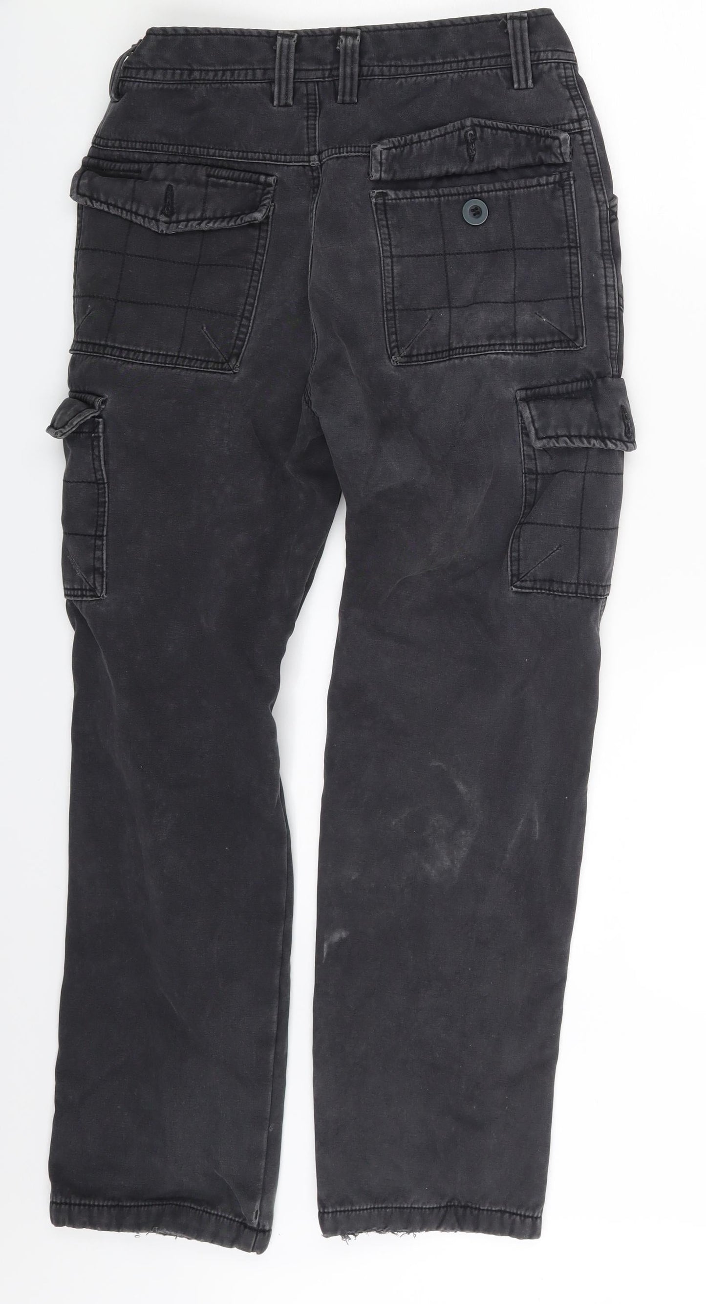 Aowofs Mens Grey   Straight Jeans Size 30 in L27 in