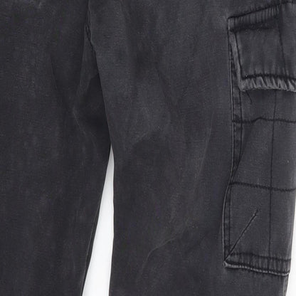 Aowofs Mens Grey   Straight Jeans Size 30 in L27 in