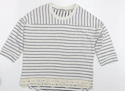 George Womens Multicoloured Striped  Pullover Jumper Size 14