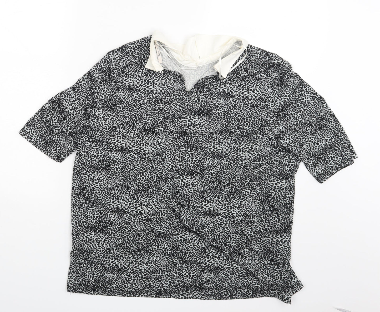 TU Womens Multicoloured Animal Print  Basic Blouse Size 16