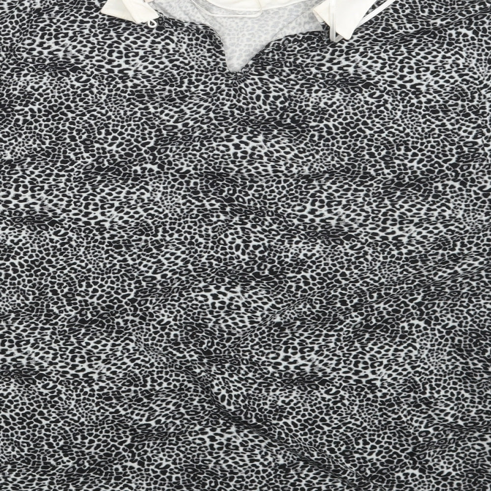 TU Womens Multicoloured Animal Print  Basic Blouse Size 16